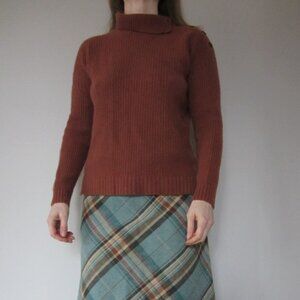 Garnet Hill Women's Cowl Neck Pullover Sweater Long Sleeve Size Small